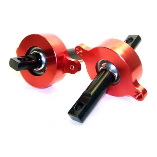 Blox Racing Spherical Bearing Kit for Rear Trailing Arm (Red)