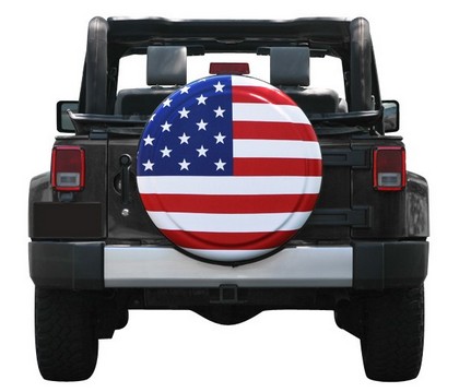 Boomerang Enterprises 31' American Flag Tire Cover - Rigid Cover - Red, White and Blue