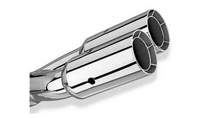 Borla Muffler Tips - Dual Round Intercooled