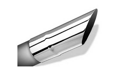 Borla Muffler Tips - Single Round Angle-Cut