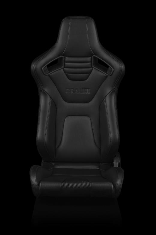 Elite-X Series Sport Seats - Black Leatherette / Carbon Fiber (Black Stitching)