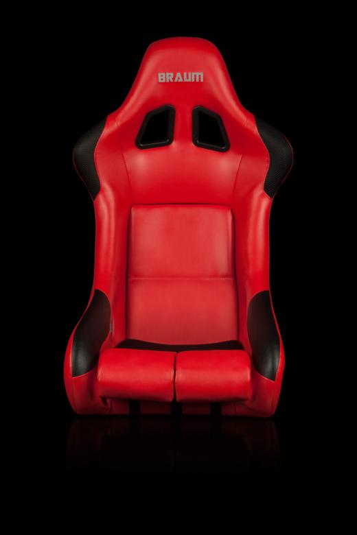 FIA Approved Falcon Series Fixed Back Racing Seat - Red Leatherette