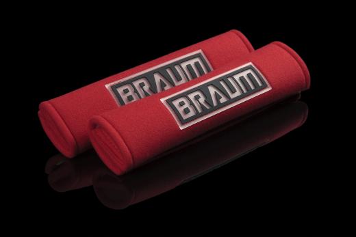 Braum Racing Harness Pads - Red