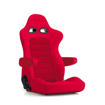 Bride EUROSTER II CRUZ Red Seat with Seat Heater