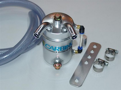 Carbing 0.6L Oil Catch Tank, Hose Fitting I.D. 15mm