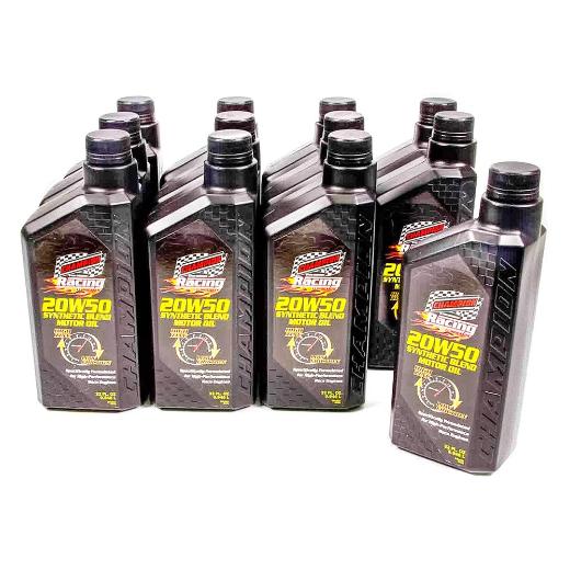 Champion 20w-50 Racing Semi-Synthetic Automotive Motor Oil - Quart (Case)