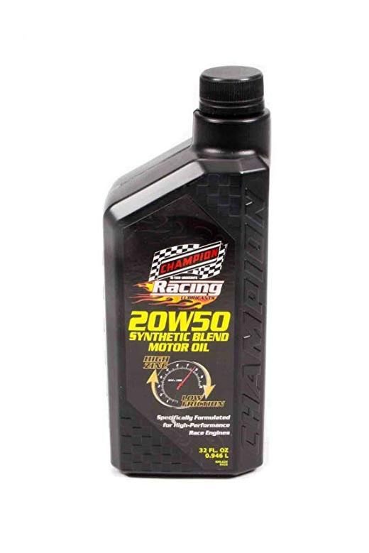 Champion 20w-50 Racing Semi-Synthetic Automotive Motor Oil - Quart