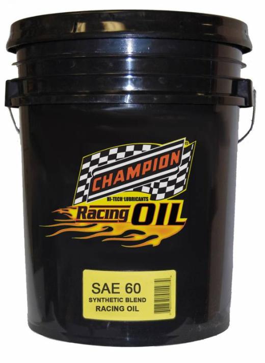 Champion SAE 60 Racing Semi-Synthetic Automotive Motor Oil - 5 Gallons