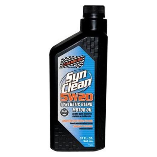 Champion Syn-Clean Syn-Blend 5W-20 SN/GF-5 - Quart (Case)