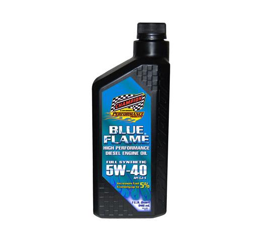 Champion 5w-40 API/CJ4 Full Synthetic Blue Flame Diesel Motor Oil - Quart (Case)
