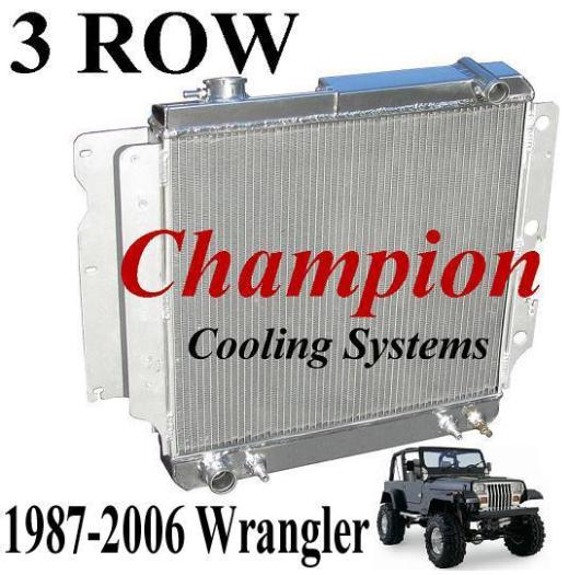 Champion Aluminum Radiator - 3 Row