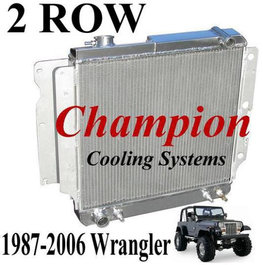 Champion Aluminum Radiator - 2 Row