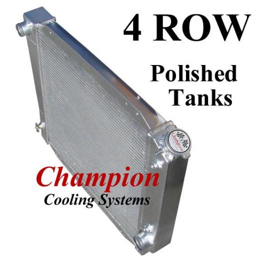 Champion Aluminum Radiator - 4 Row