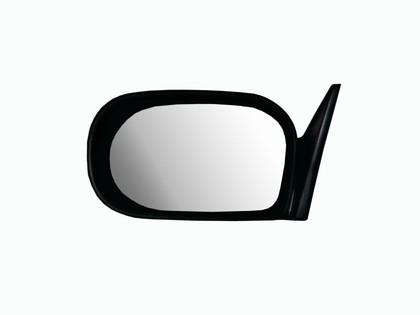 CIPA Manual Remote Mirror - Driver Side Non-Foldaway Non-Heated (Black)