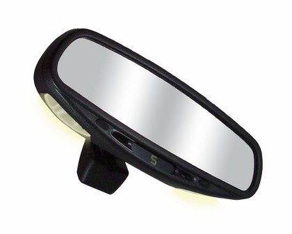 CIPA Wedge Base Auto Dimming Rearview Mirror with Compass and Map Lights