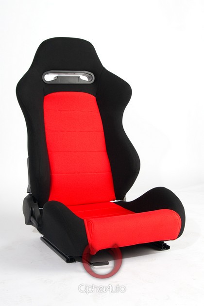 Cipher Racing Seats - Black and Red Cloth