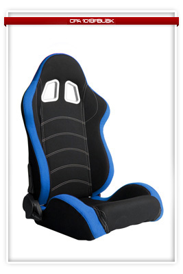 Cipher Racing Seats - Blue Cloth with Black Trim