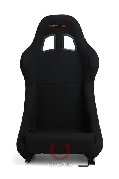 Cipher Auto Full Bucket Non Reclineable Racing Seat - Black Cloth