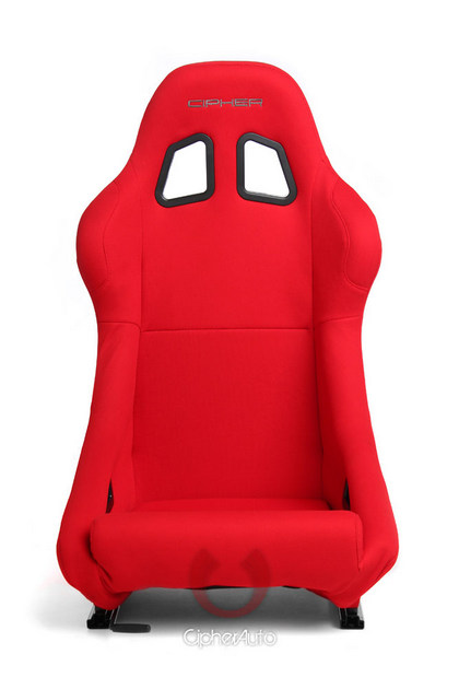 Cipher Auto Full Bucket Non Reclineable Racing Seat - Red Cloth