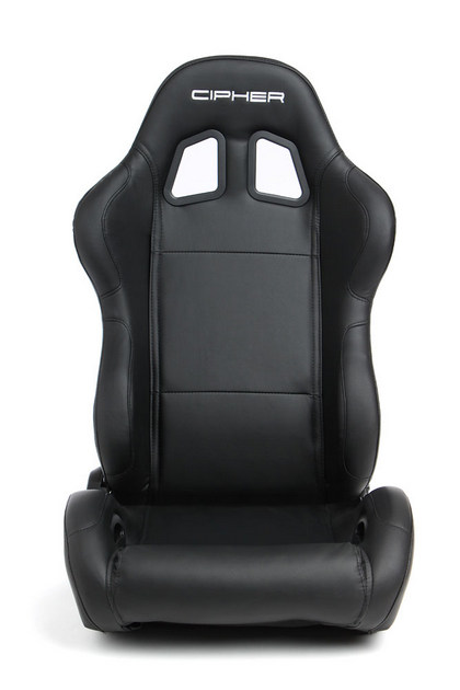 Cipher Auto Racing Seats - Black Leatherette