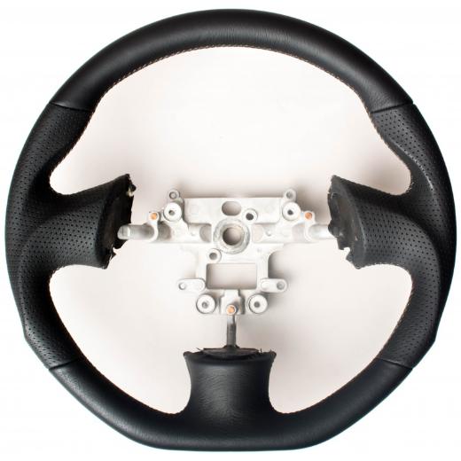 Enhanced Steering Wheel for Mazda Miata NB Leatherette with Grey Stitching