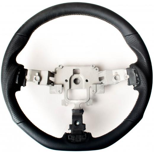 Enhanced Steering Wheel for Mazda Miata NC Leatherette with Silver  Stitching