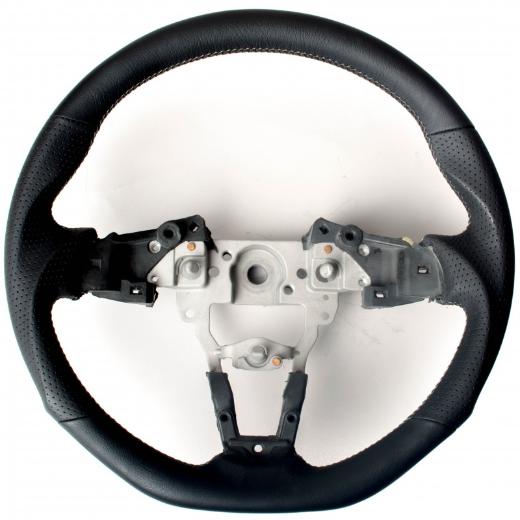 Enhanced Steering Wheel for Mazda Miata ND Leatherette with Grey Stitching