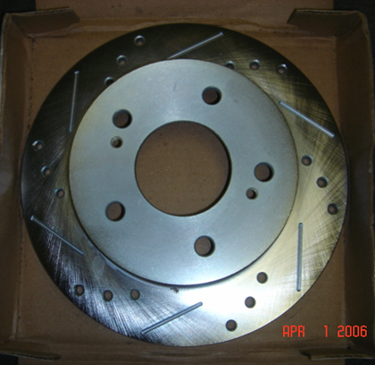 Circuit Sports Rotors - Slotted/Drilled Rear Brake Rotors (Pair)