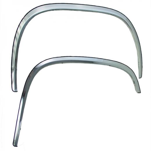 Coast to Coast Long Fender Trim - Polished Stainless Steel (4-Piece)