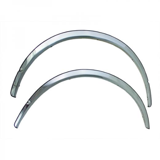 Coast to Coast Long Fender Trim without Flares - Polished Stainless Steel (4-Piece)