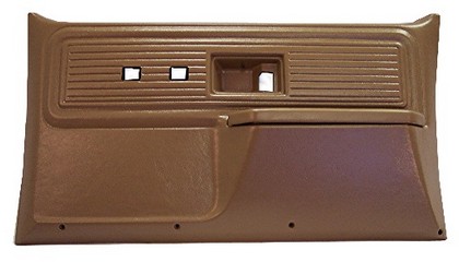 Coverlay Front Door Panels - Power Locks Only - Dark Brown