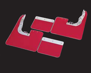 Cusco Fender Mount Rear Mud Flaps (Red)