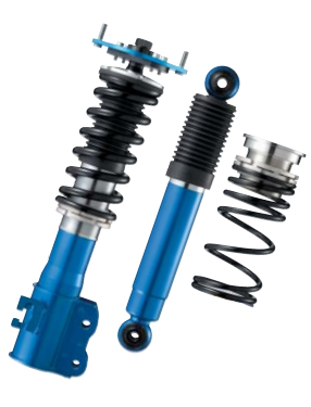 Cusco Compact S Coilovers with Front Adjustable Pillow Ball Mounts & Rear Aluminum Rigid Upper Mounts