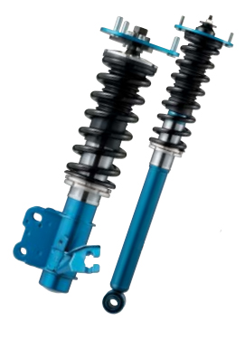 Cusco Comp-S Coilovers with Front Adjustable Pillow Ball Upper Mounts & Rear Aluminum Rigid Upper Mounts