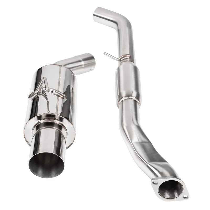 DC SPORTS SINGLE CANISTER EXHAUST (09-21 NISSAN 370Z) Polished Tip