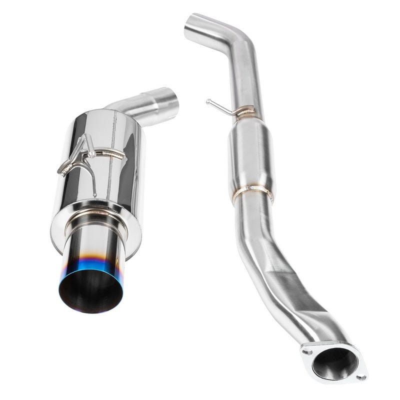 DC SPORTS SINGLE CANISTER EXHAUST (09-21 NISSAN 370Z) Burnt Tip