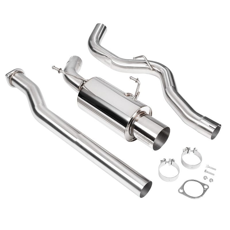 DC SPORTS CATBACK SINGLE CANISTER EXHAUST (15-21 SUBARU WRX/STI) Polished Tip