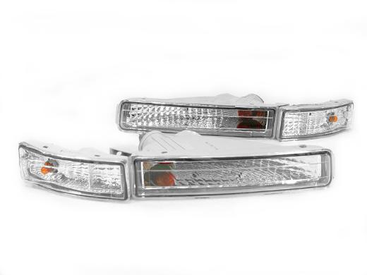 DEPO Crystal Clear Front Bumper Signal Lights