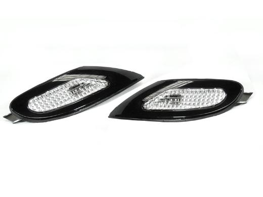 DEPO Crystal Black Trim Clear Corner Lights