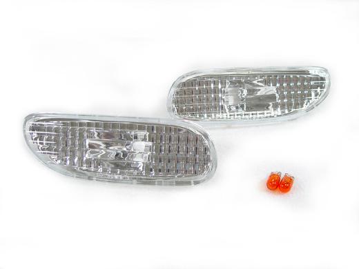 DEPO Crystal Clear Bumper Side Marker Lights