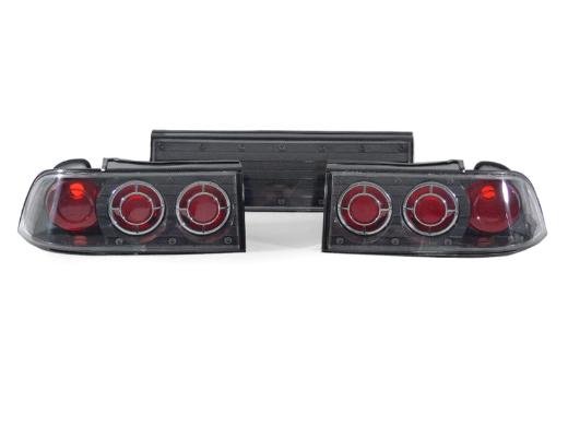 DEPO Carbon Fiber Look Rear 3 Piece Tail Lights