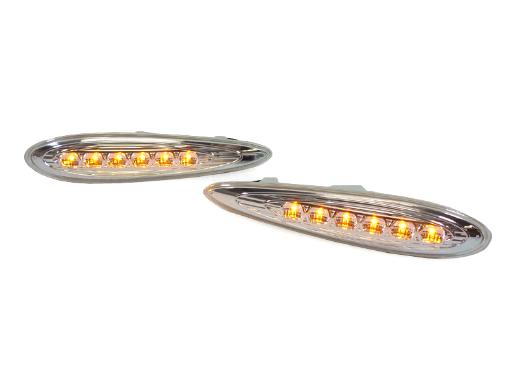 DEPO Clear Front Amber LED Bumper Side Marker Lights