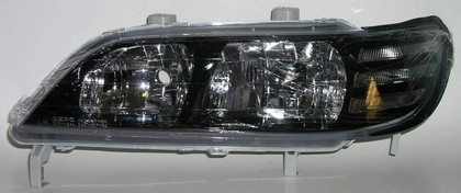 DEPO Black Bezel Pair Headlight Assembly