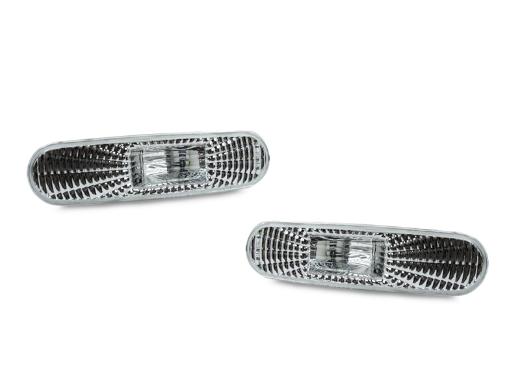 DEPO Crystal Clear Front Bumper Side Marker Lights