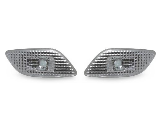 DEPO Crystal Clear Front Bumper Side Marker Lights