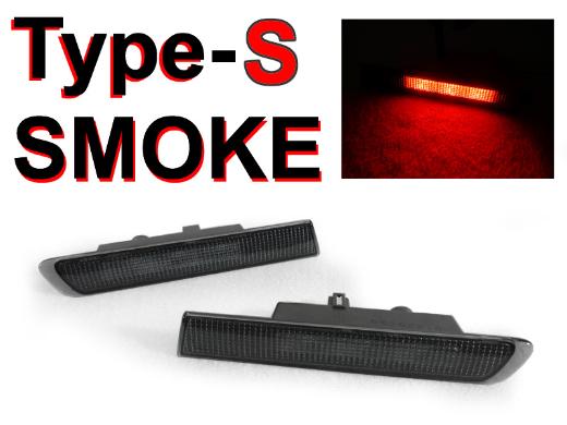 DEPO OEM Type-S Replica Smoke Rear Side Marker Lights - Red LED