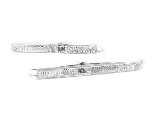 DEPO Clear Front Bumper Side Marker Lights