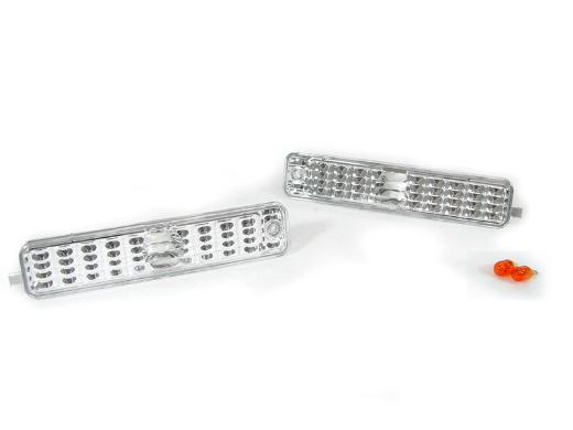 DEPO Crystal Clear Front Bumper Side Marker Lights