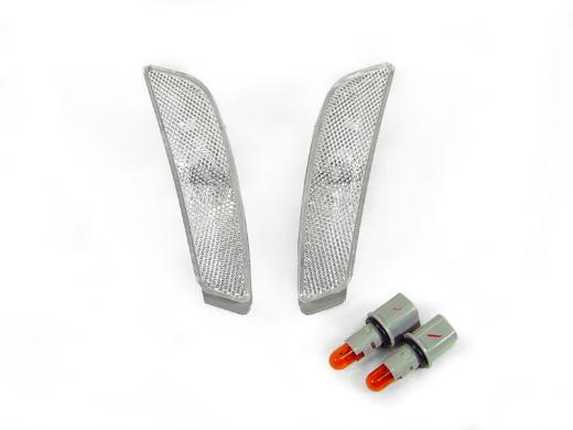 DEPO Clear Bumper Side Marker Lights