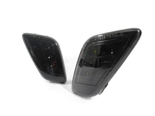 DEPO Black Smoke White LED Side Marker Lights